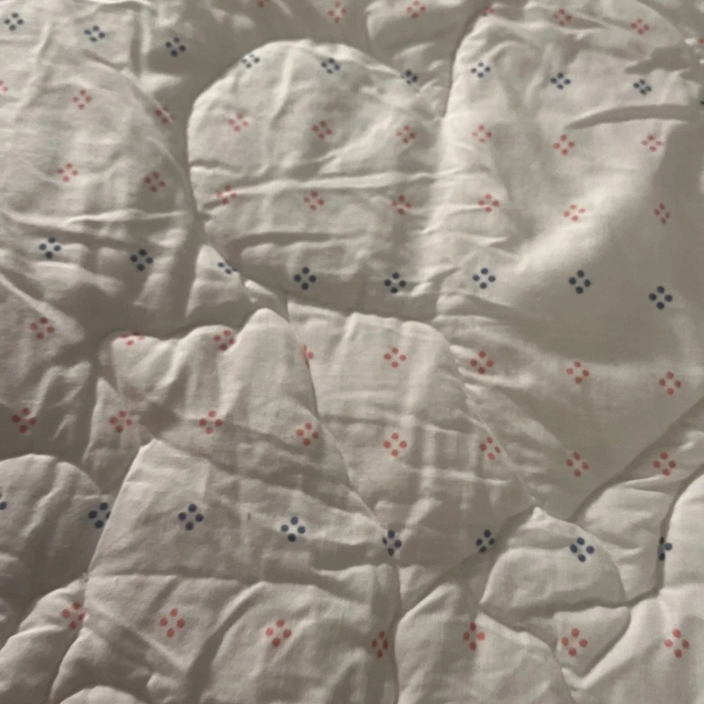 Vtg Dundee '84 Disney Baby Mickey Minnie ABC Balloons Crib Comforter Blanket